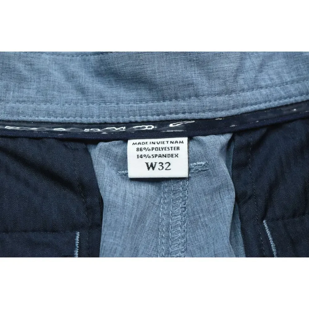 FootJoy Golf Shorts Mens 32 Steel Blue Lightweight Stretch 9